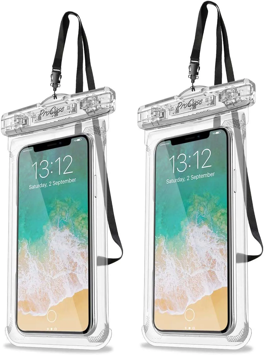 (2 Pack) Universal Waterproof Phone Case DryBag | ProCase