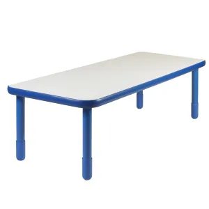 #46022 BaseLine 72" x 30" Rectangular Table - 
Royal Blue with 22" Legs
