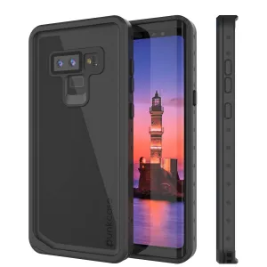Galaxy Note 9 Waterproof Case, Punkcase Studstar Black Thin Armor Cover