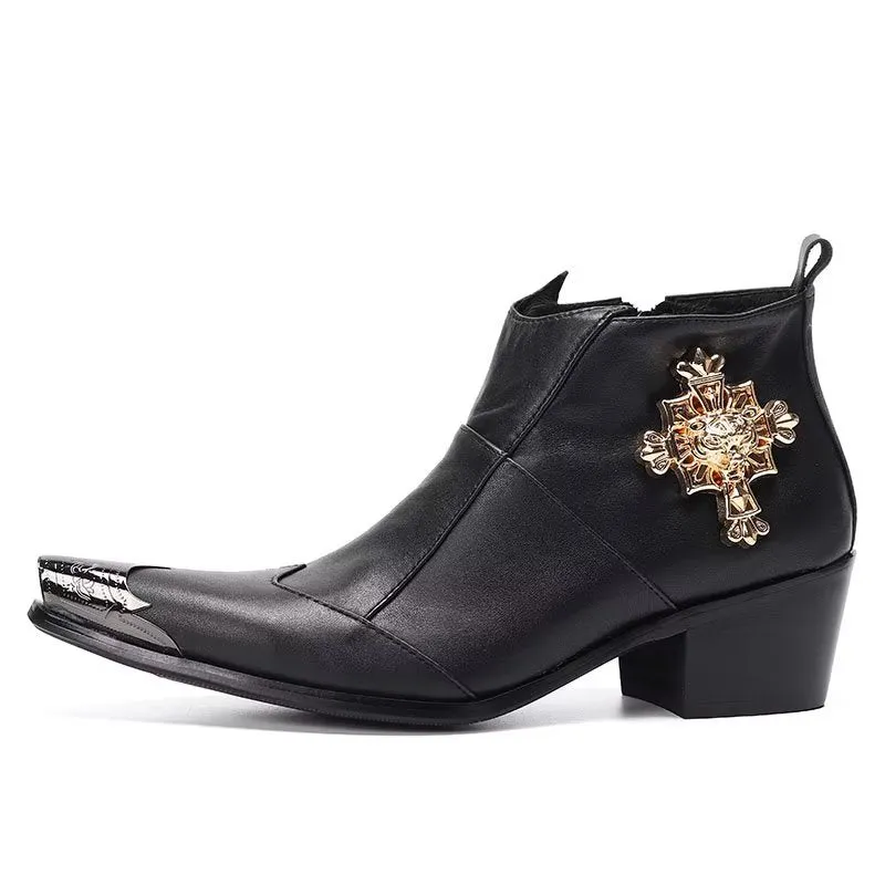 LuxeLeather Classy Dress Boots